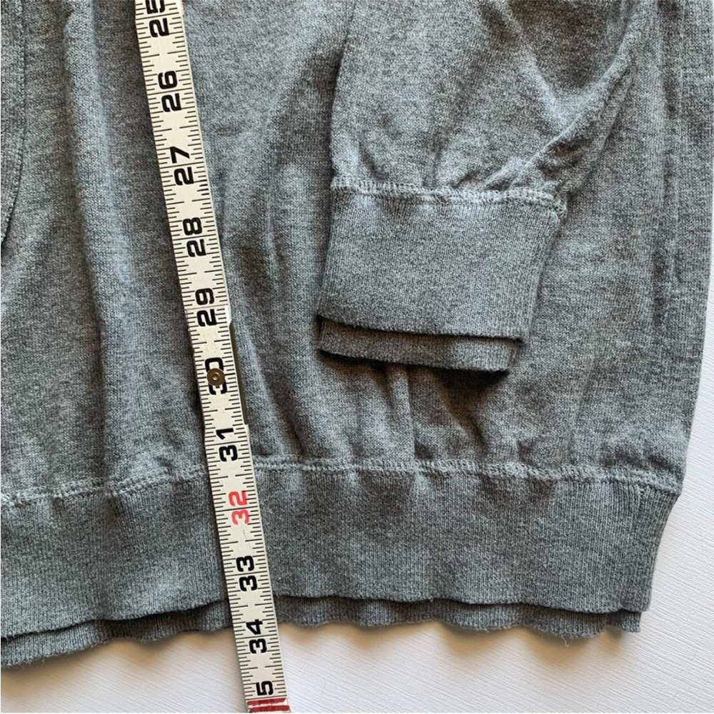 Norma Kamali Gray Sweater Sweatshirt Dress Cinched Waist Long Sleeves Small - Picture 7 of 12